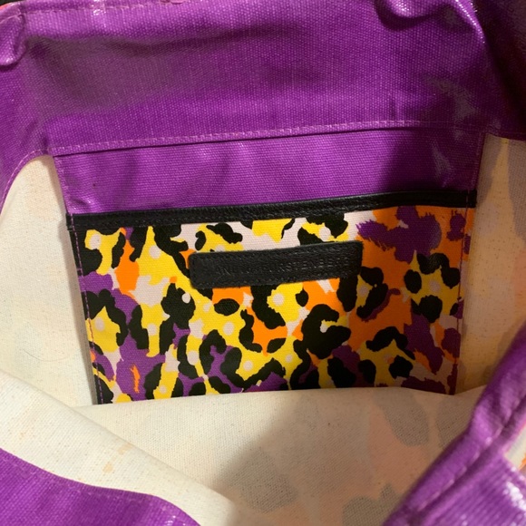 DVF leopard coated shopper tote or beach bag - Picture 4 of 7